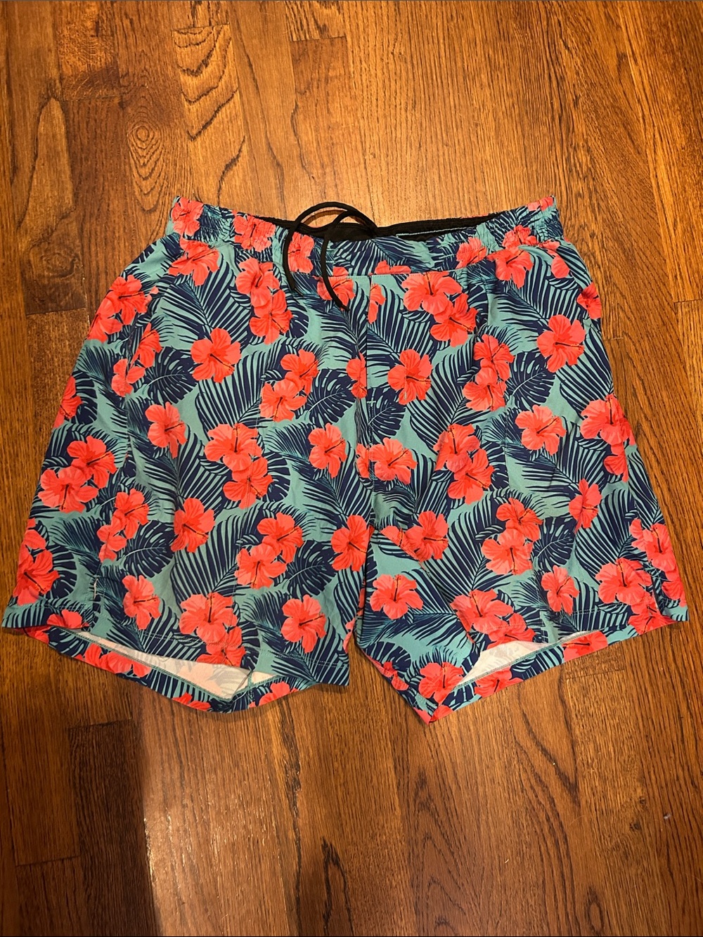 Born Primitive Men's Floral Swim Shorts - Teal & Coral